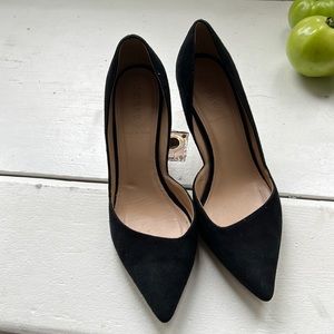 J crew suede d’orsay heels